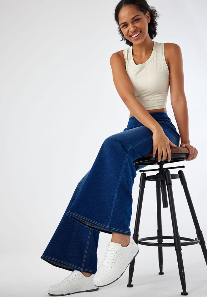 Bhel - High-Waisted Stretchy Jeans
