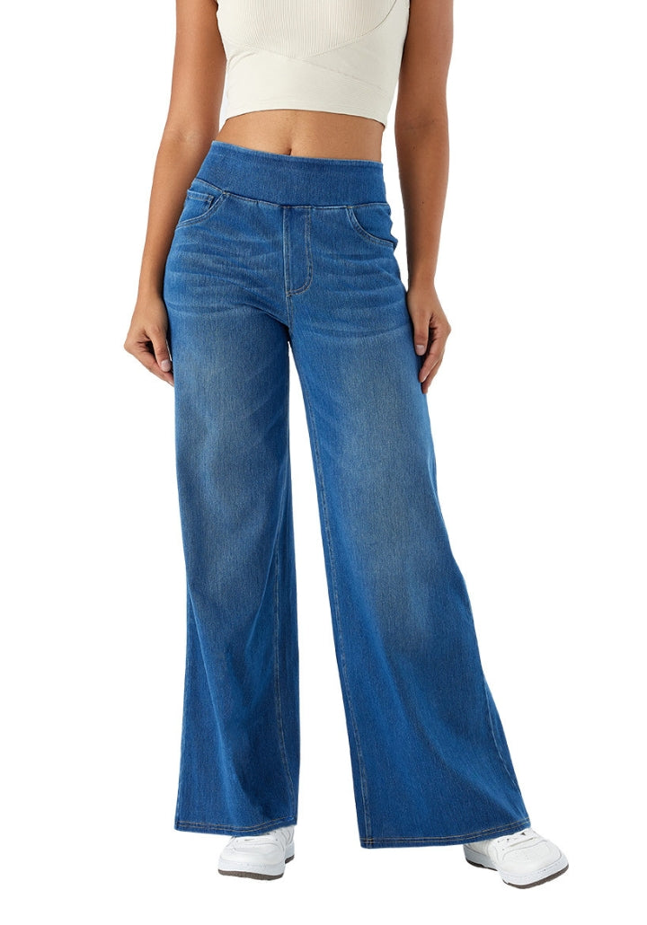 Bhel - High-Waisted Stretchy Jeans