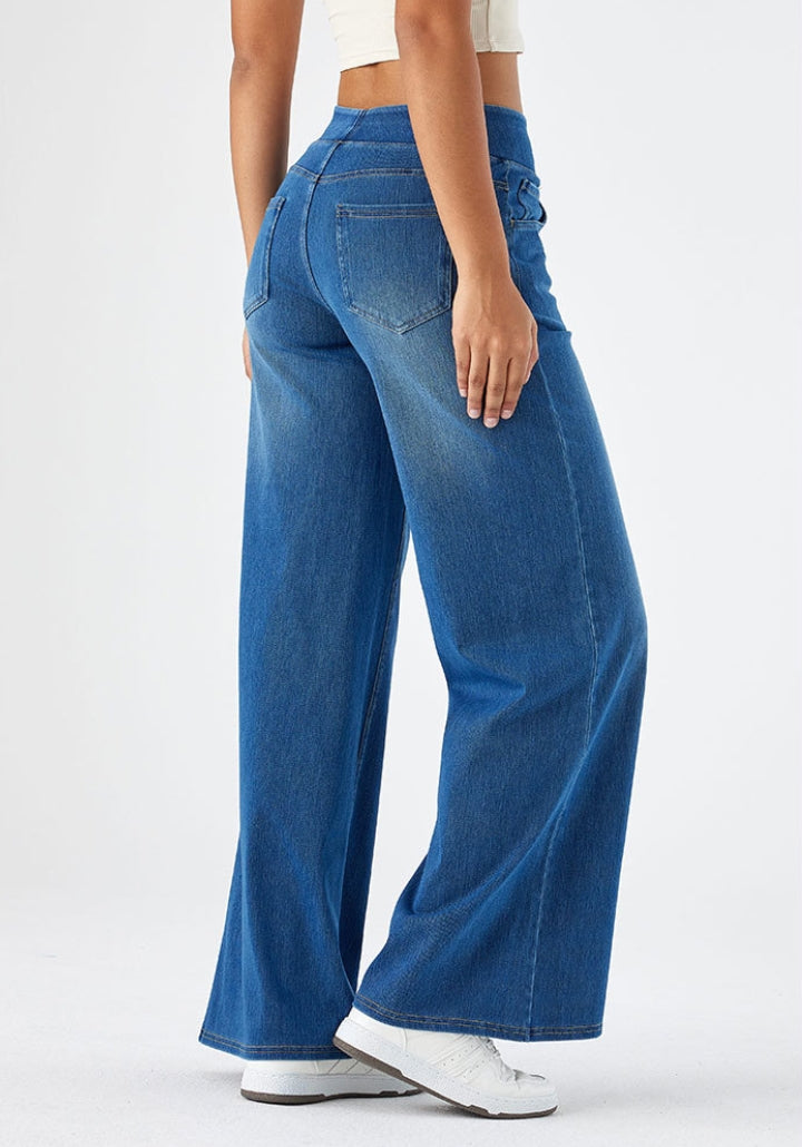 Bhel - High-Waisted Stretchy Jeans