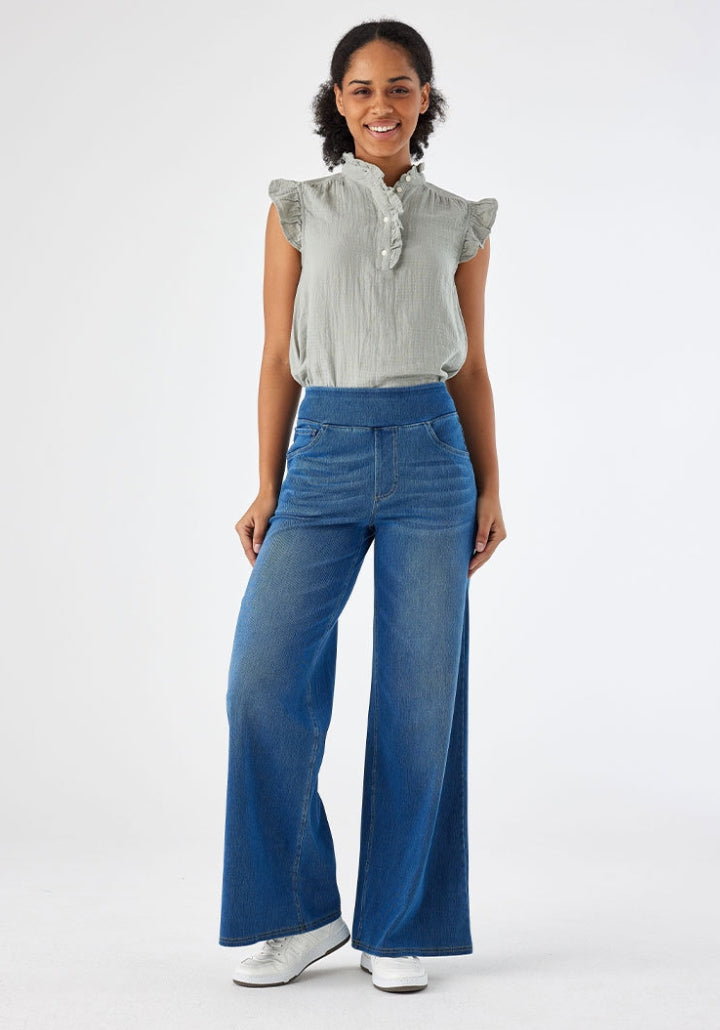 Bhel - High-Waisted Stretchy Jeans
