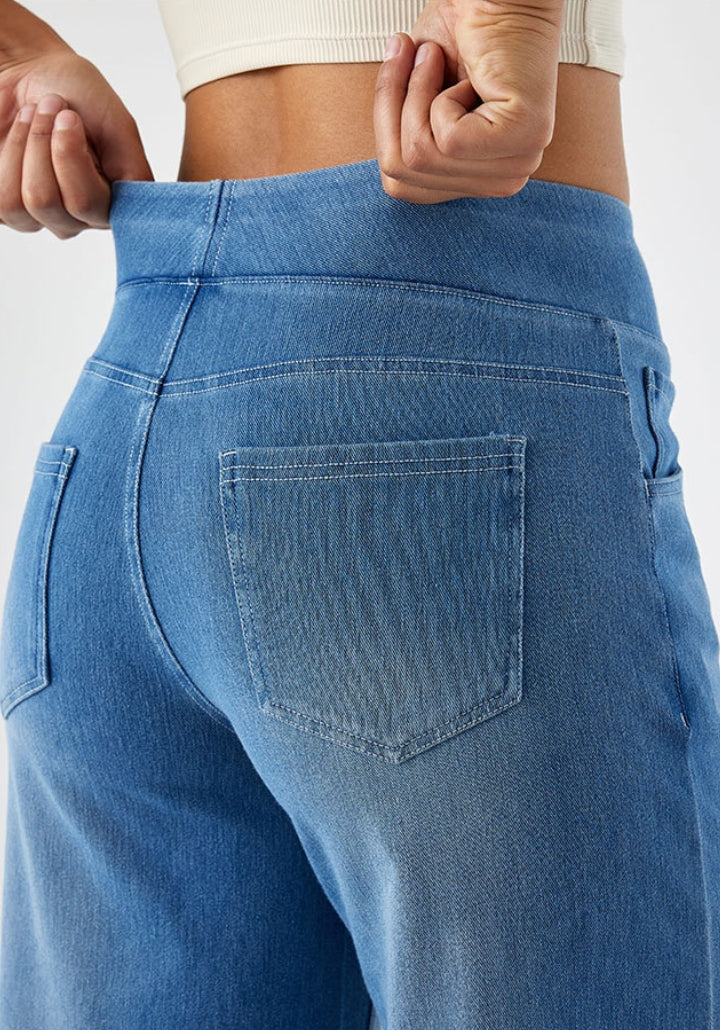 Bhel - High-Waisted Stretchy Jeans