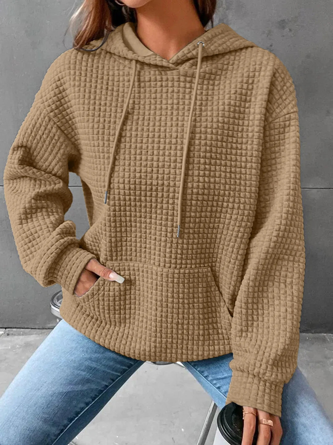 Savannah - Textured Hoodie