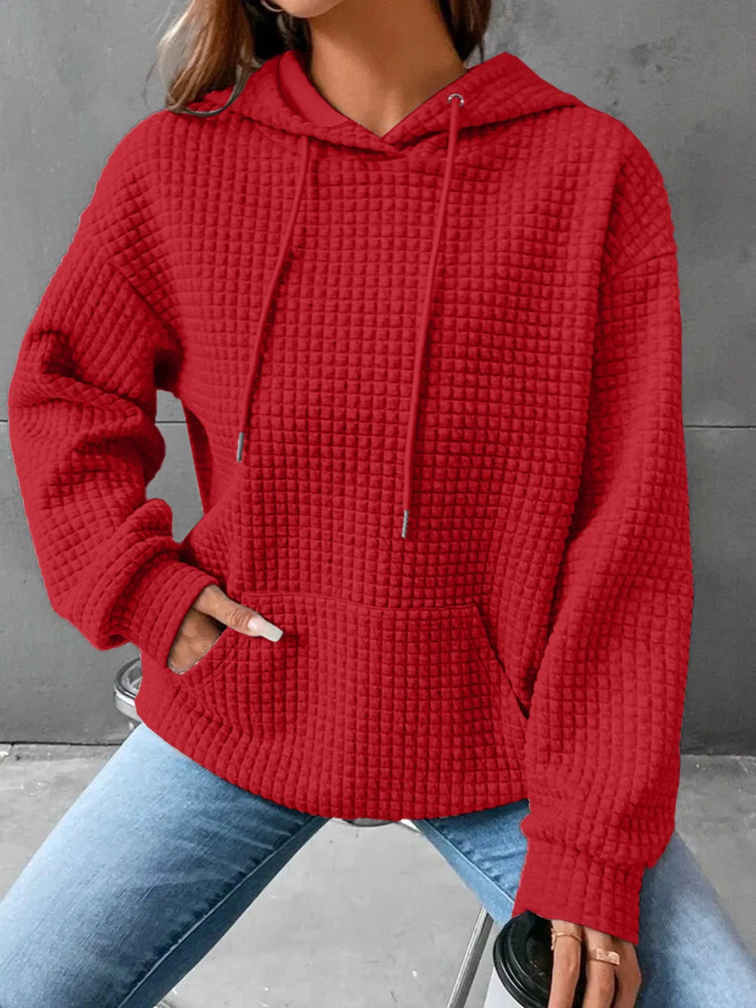 Savannah - Textured Hoodie