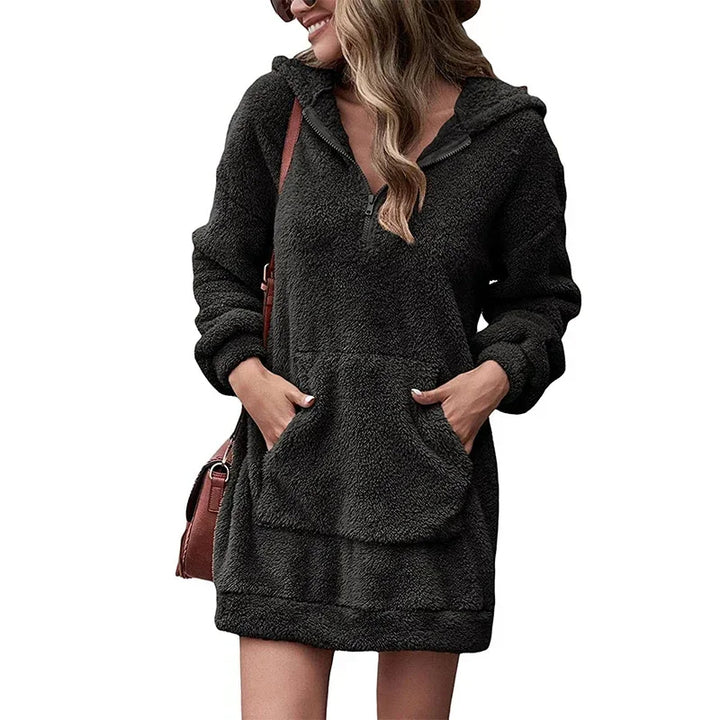 Caitlin - Hooded Sweater Dress