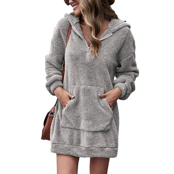 Caitlin - Hooded Sweater Dress