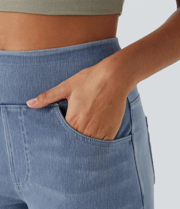 Serafina - Elastic High Waist Pants