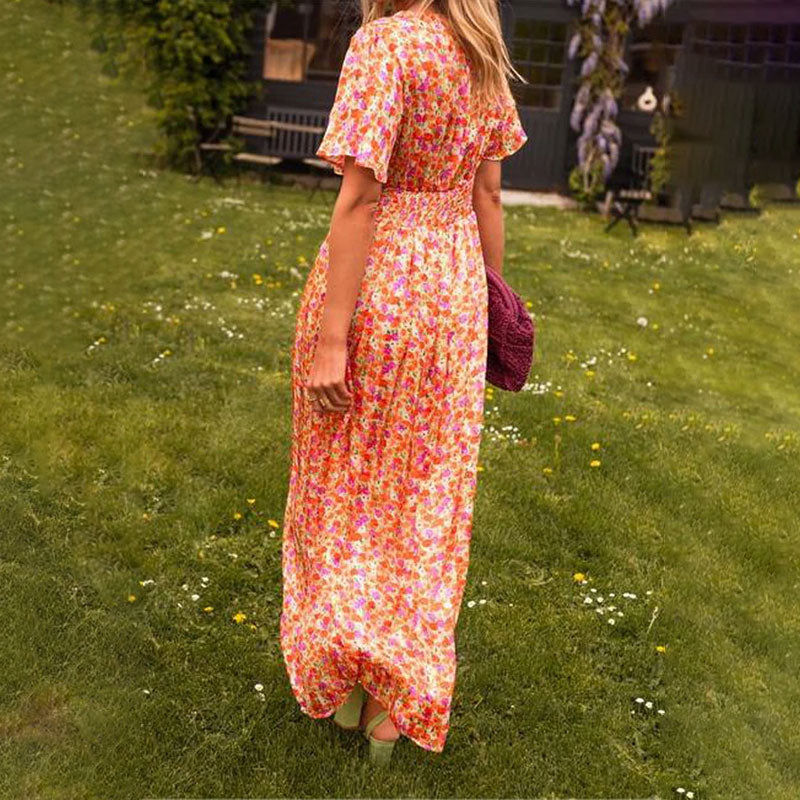 Elora – V-Neck Elegant Dress