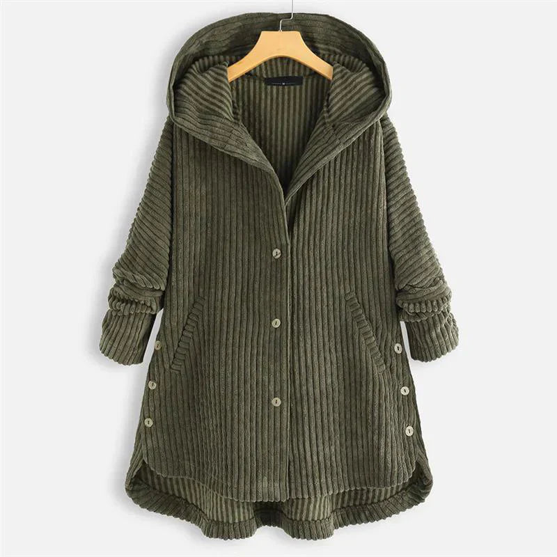 Avi – Corduroy Hooded Coat