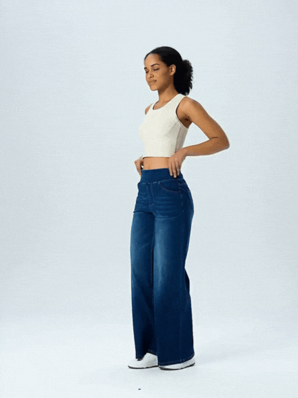 Bhel - High-Waisted Stretchy Jeans