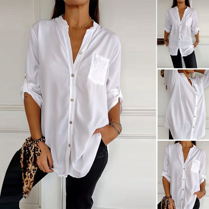Karen – Patchwork Sequin Top