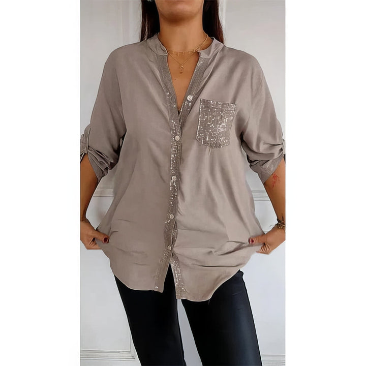 Karen – Patchwork Sequin Top