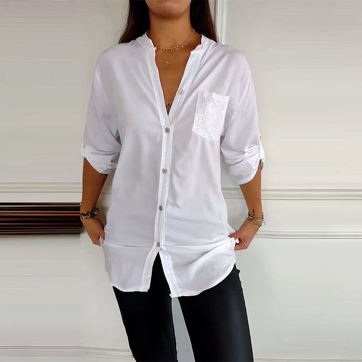 Karen – Patchwork Sequin Top